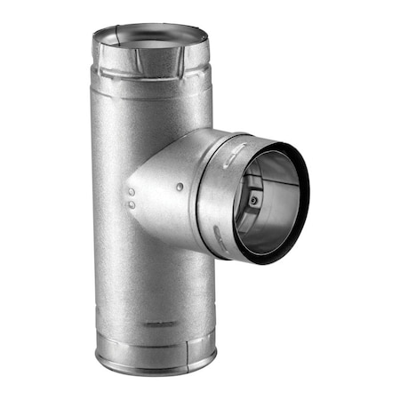 B & K DuraVent 4 in. D Galvanized/Stainless Steel Twist Lock Clean-Out Tee Cap 4PVL-TR